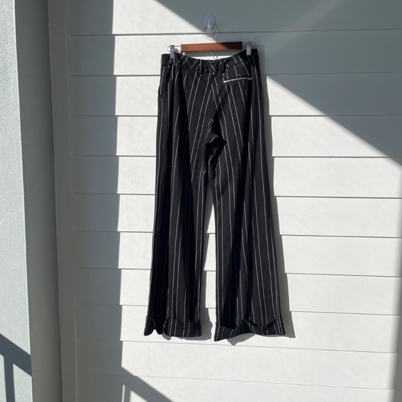 I.AM.GIA Black and White Striped Pants - Picture 3 of 7
